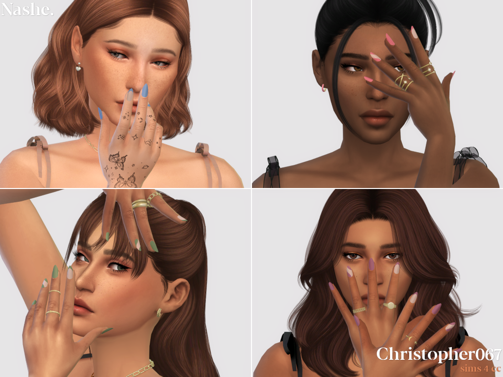 Showing some color variations on different skin tones. ♥