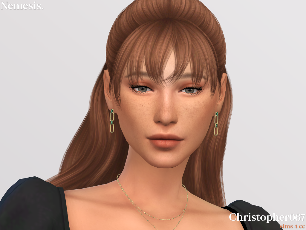 Nemesis Earrings Screenshots The Sims 4 Create A Sim Curseforge 