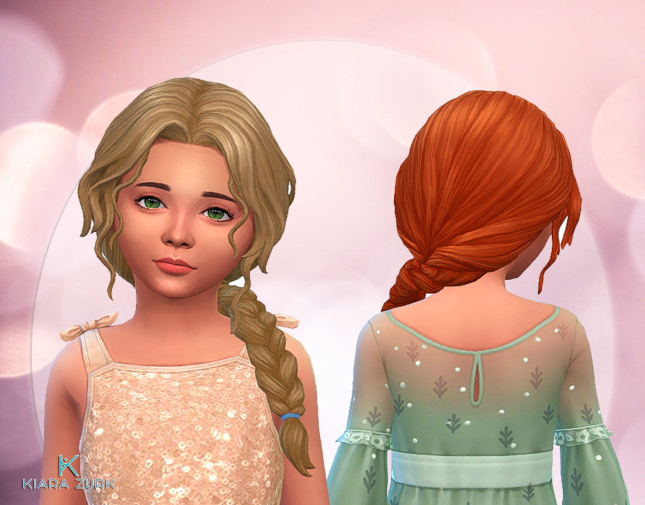 Alice Side Braid For Girls The Sims 4 Create A Sim Curseforge