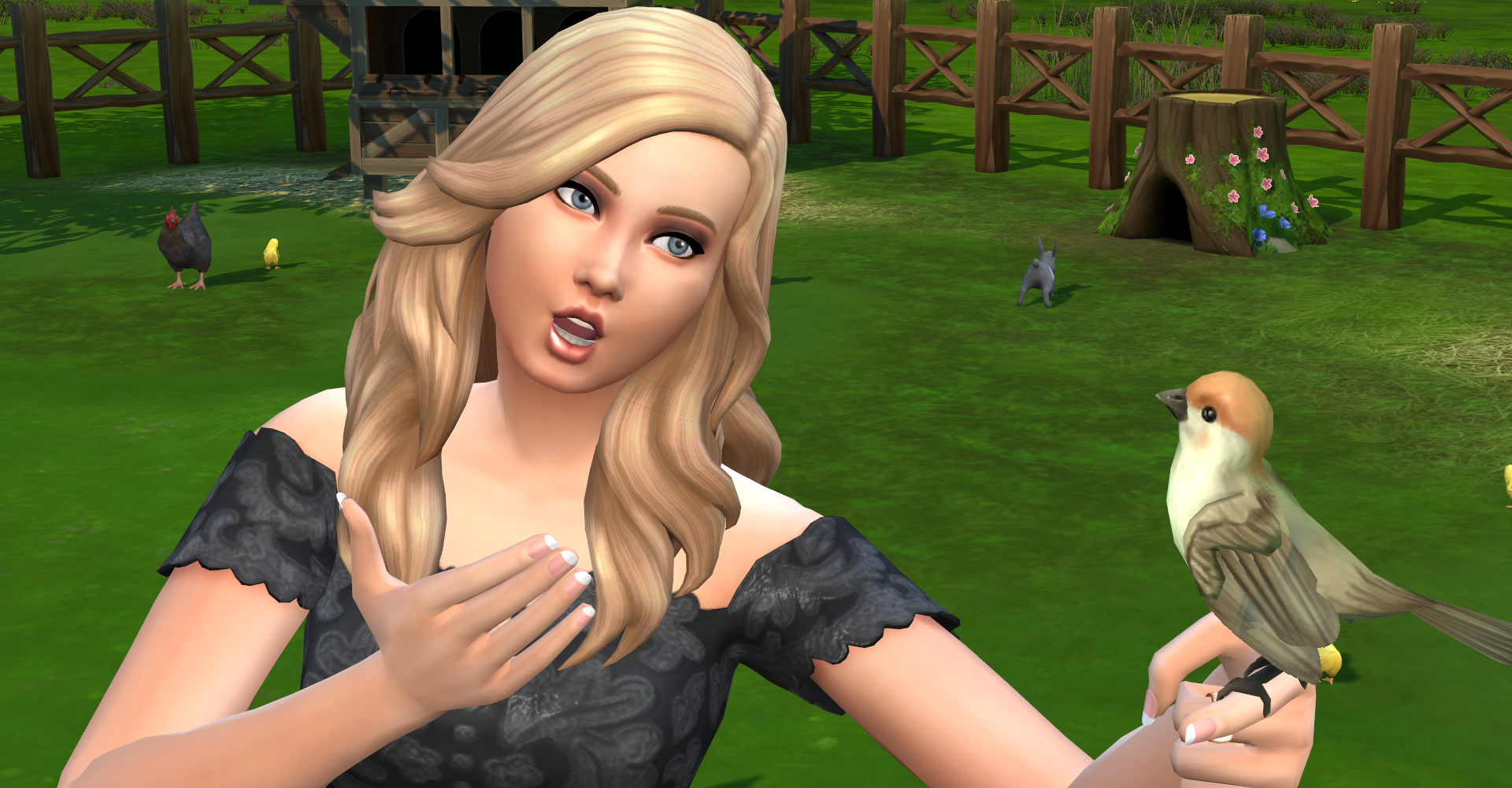 This is what the french tip nails will look like in your game