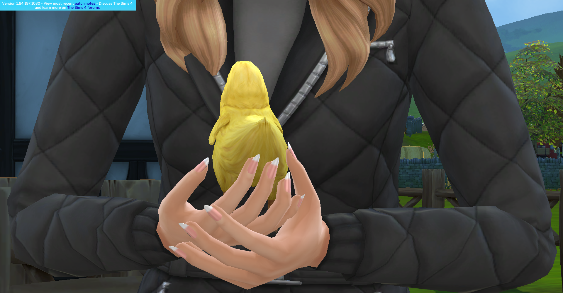 This is what the longer french tip nails will look like in your game