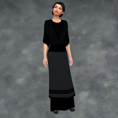 Edwardian Set - Victorian 2-layered Skirt ver 3