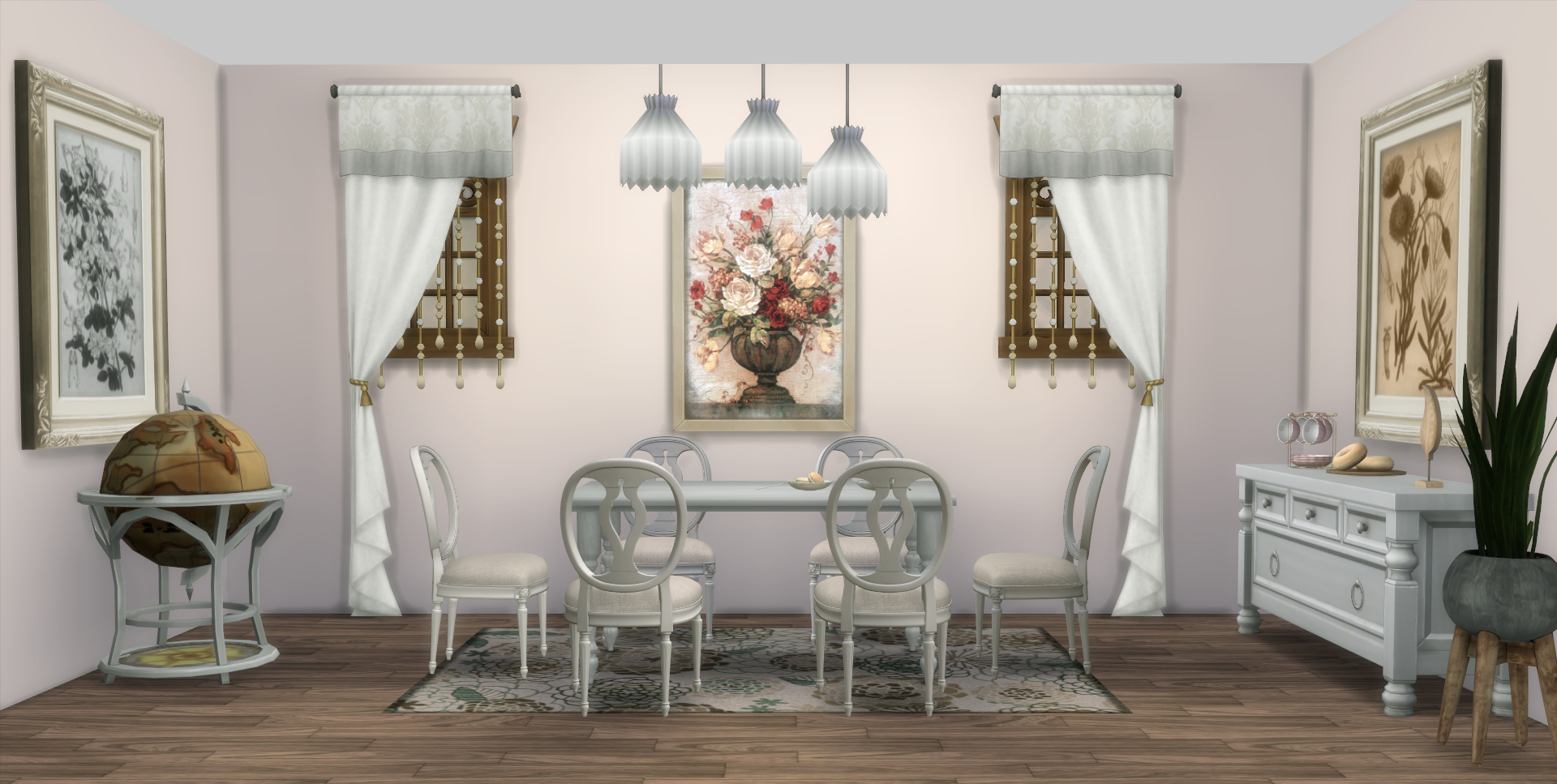 Juliette Walls - 2 Wallpapers and 1 Paint - The Sims 4 Build / Buy ...