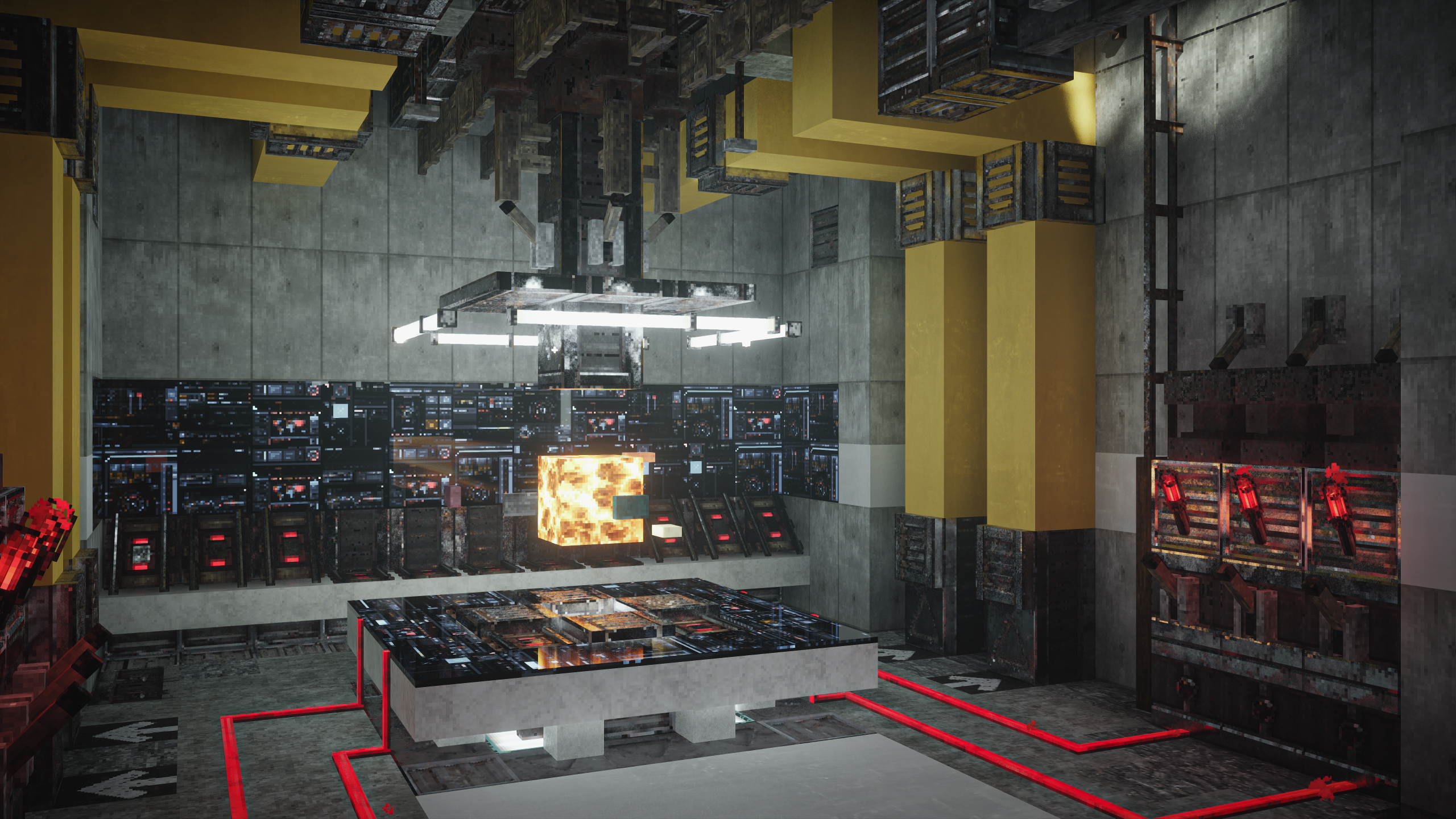 Scifi control room build using bonus pack features