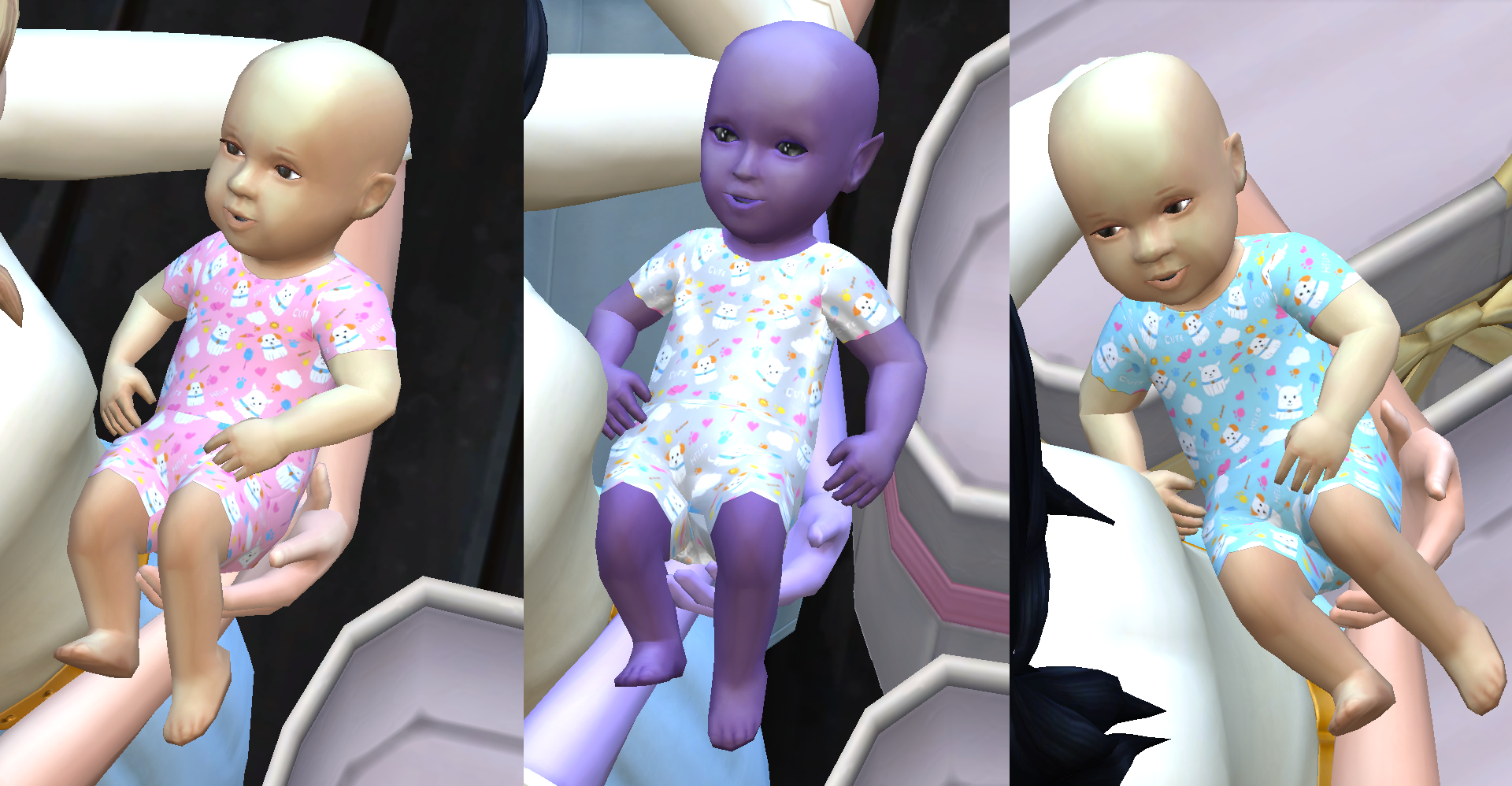 Doggies summer pj's baby outfit - The Sims 4 Mods - CurseForge