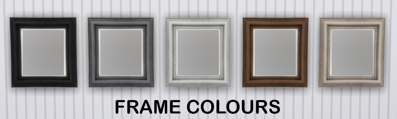 5 frame colours for each painting