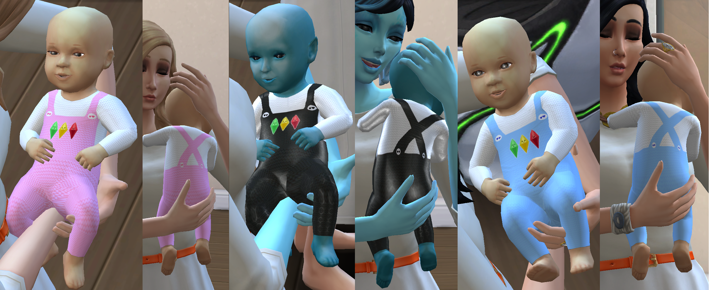 This is what the little traditional overalls will look like in your game
