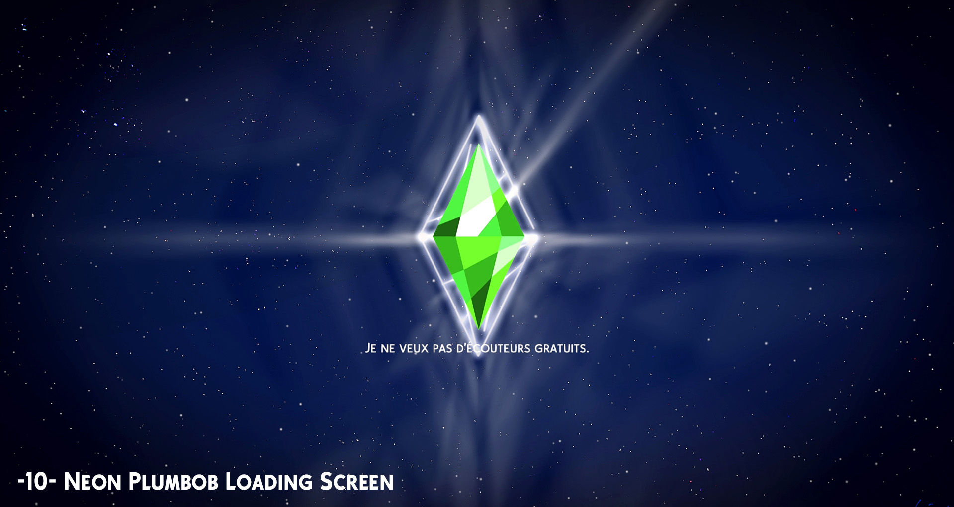 Sims 4 loading screen plumbob replacement