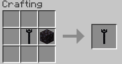 The staff used in the crafting is the wither warrior staff
