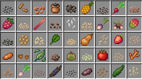 Seeds + Respective Crops