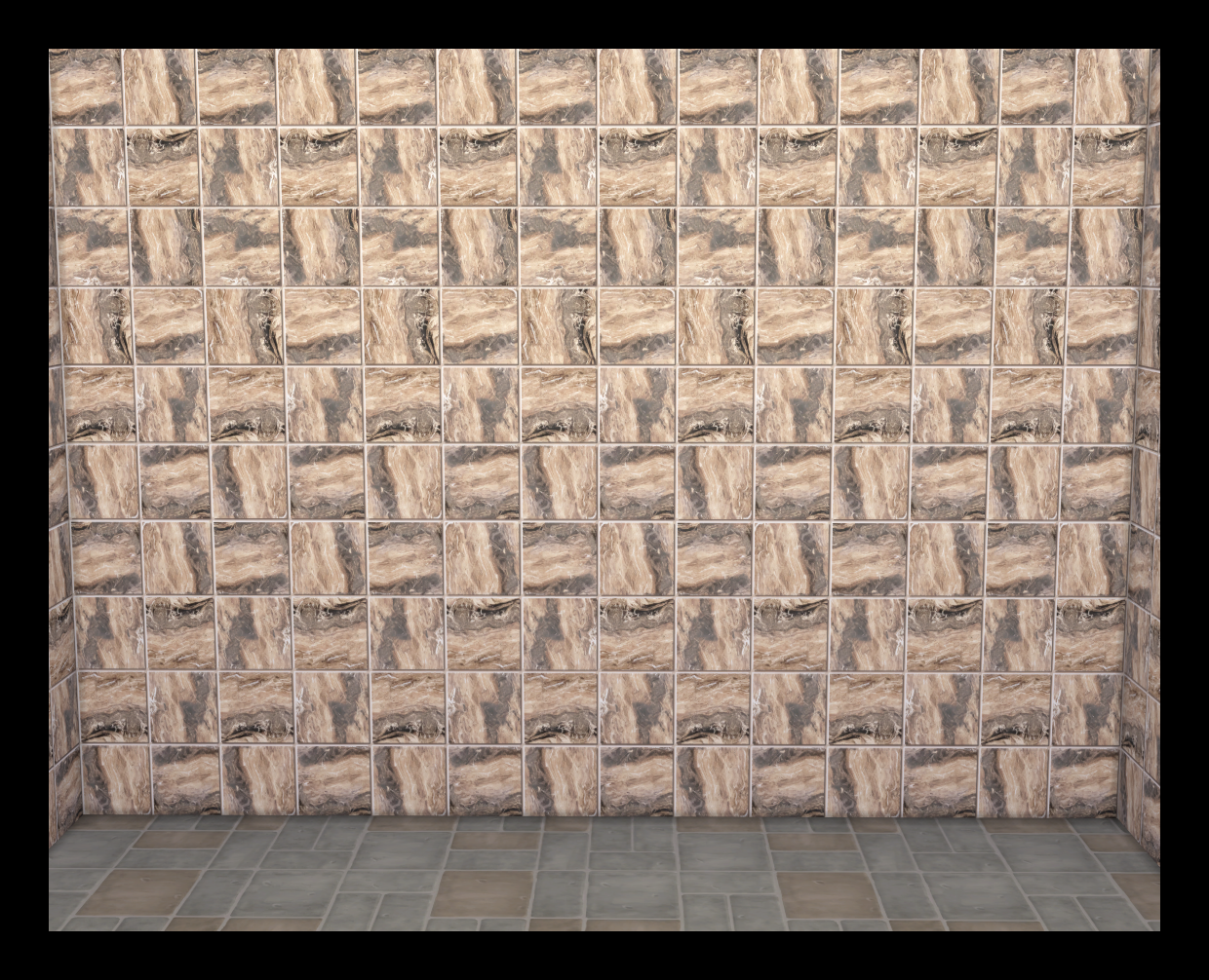 Shows pattern in seamless
