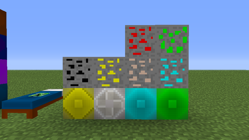 The Ores and The Blocks of ores (not all ores)