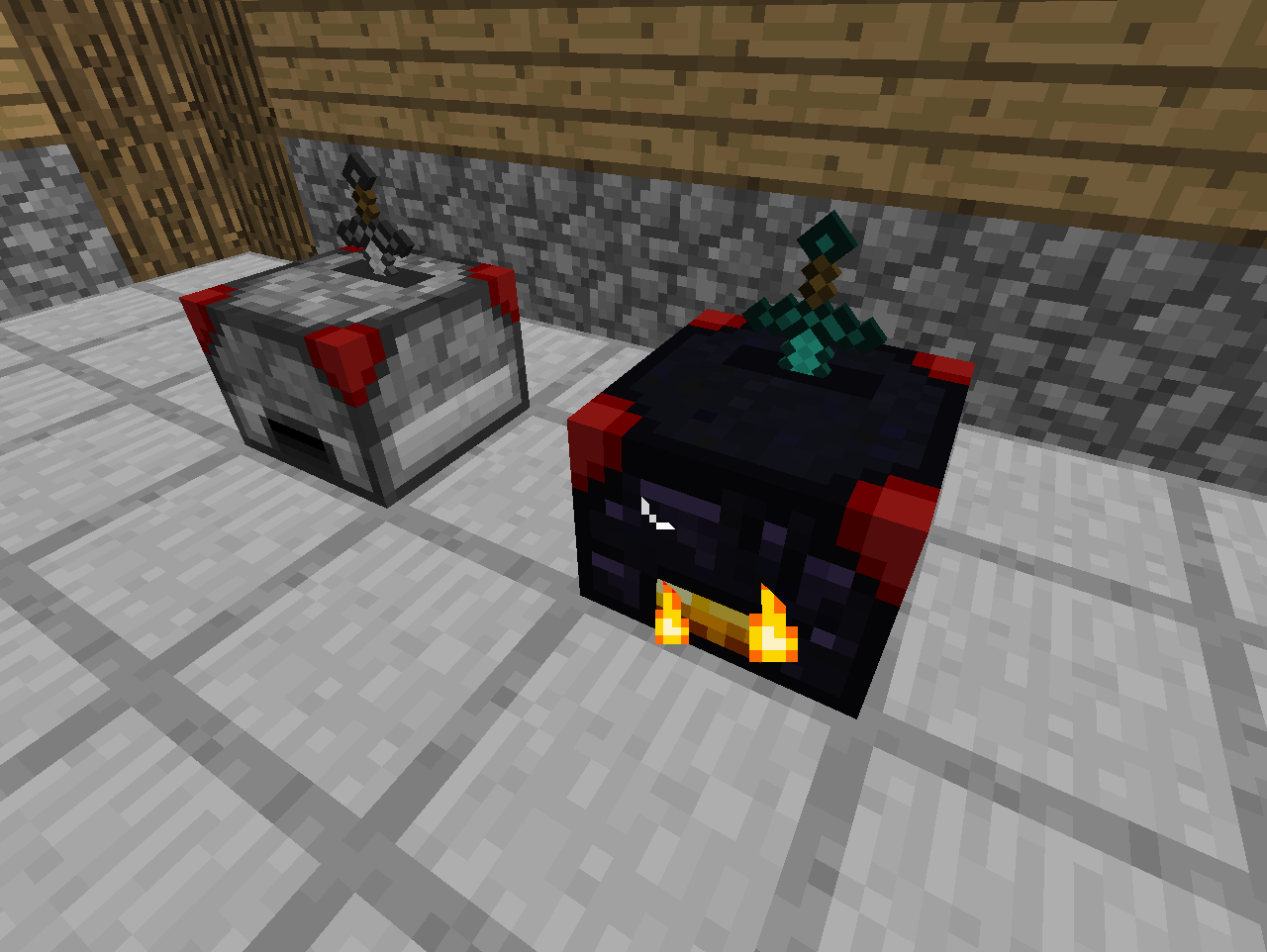 the normal dauber (left) and the advanced dauber (right).