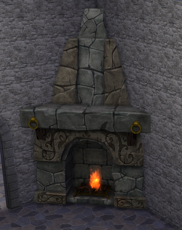 TSM Corner Fireplace The Sims 4 Build / Buy