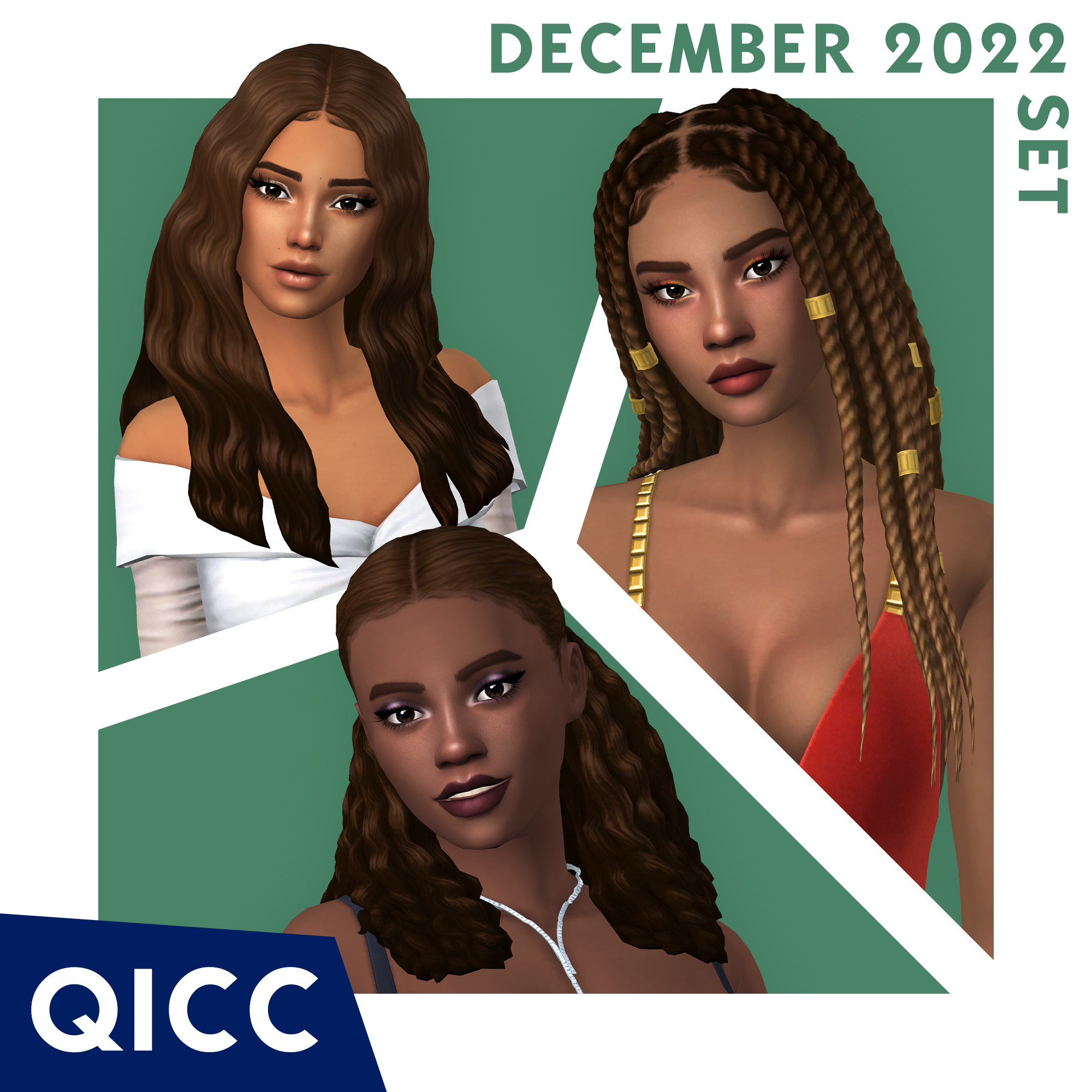 QICC - Ali Hair - The Sims 4 Create a Sim - CurseForge