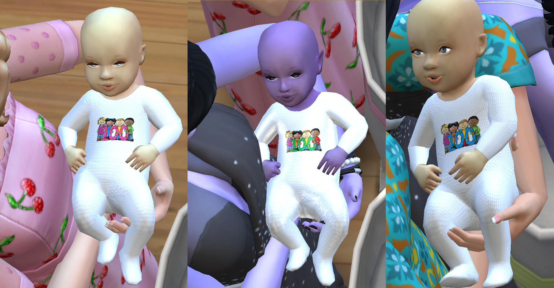 This is what the 100 babies challenge outfit will look like in your game