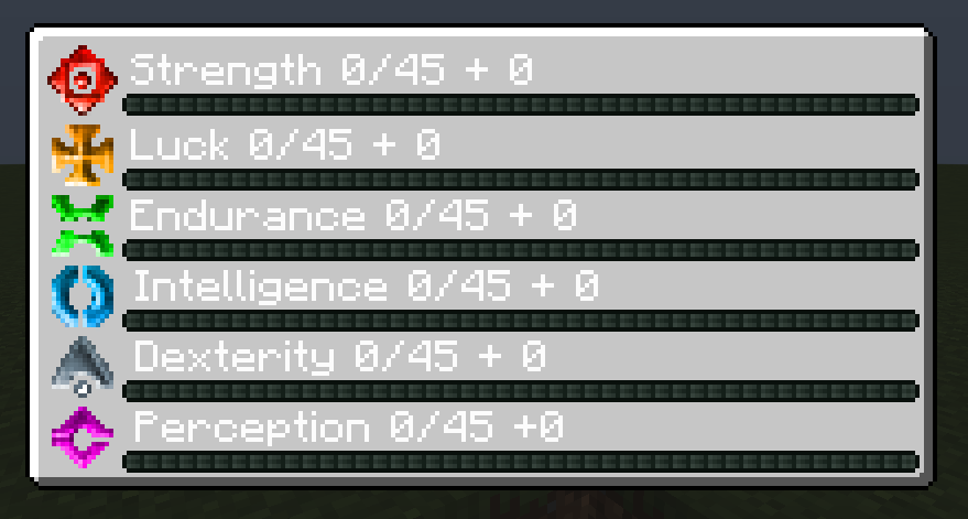 Temporary appearance of statistics.