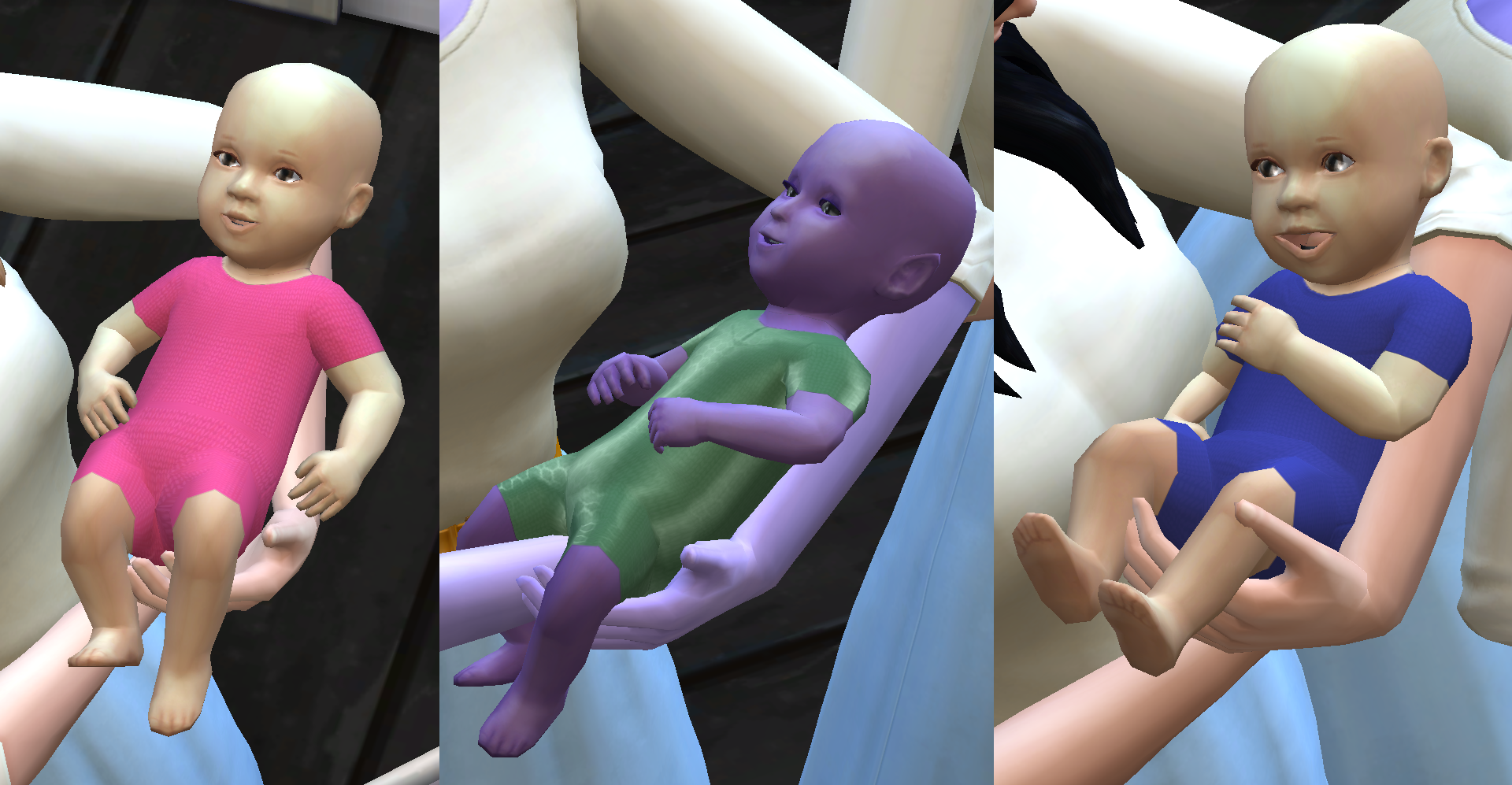Darker traditional summer baby outfit
