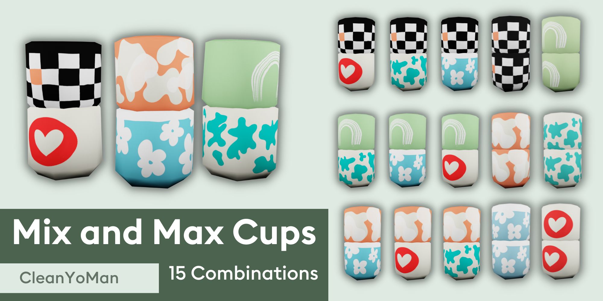 Mix and Match Mugs Clutter The Sims 4 Build / Buy