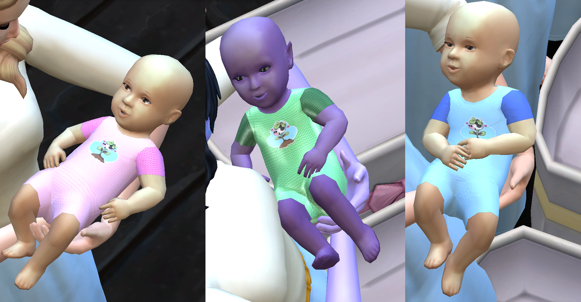 Cowplant summer baby outfit - The Sims 4 Mods - CurseForge