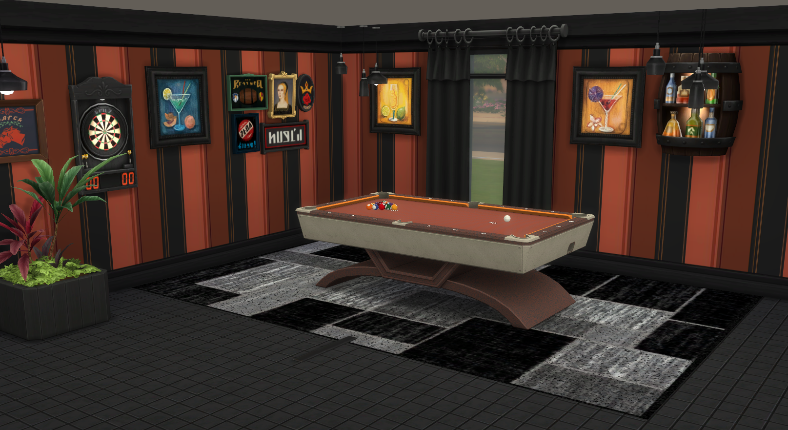 Back in Black Rug Set - The Sims 4 Build / Buy - CurseForge