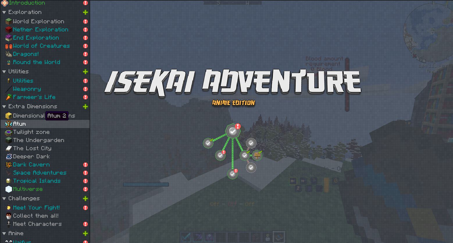 Скачать Isekai Adventure in Anime World для Майнкрафт (Minecraft) [1.16.5]