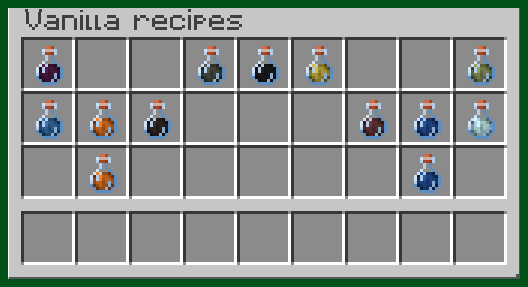 Thumbnail The inaccesible differents effects from vanilla that I added as crafteable, (exception:saturation)