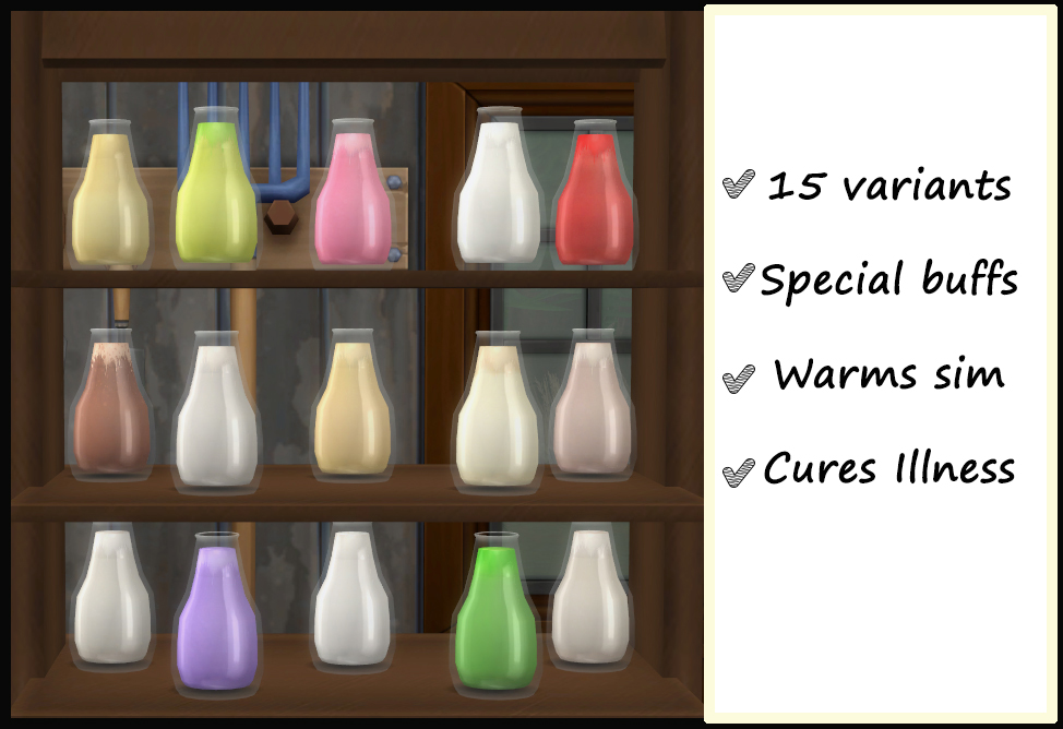 Plant Milk Crafting The Sims 4 Mods