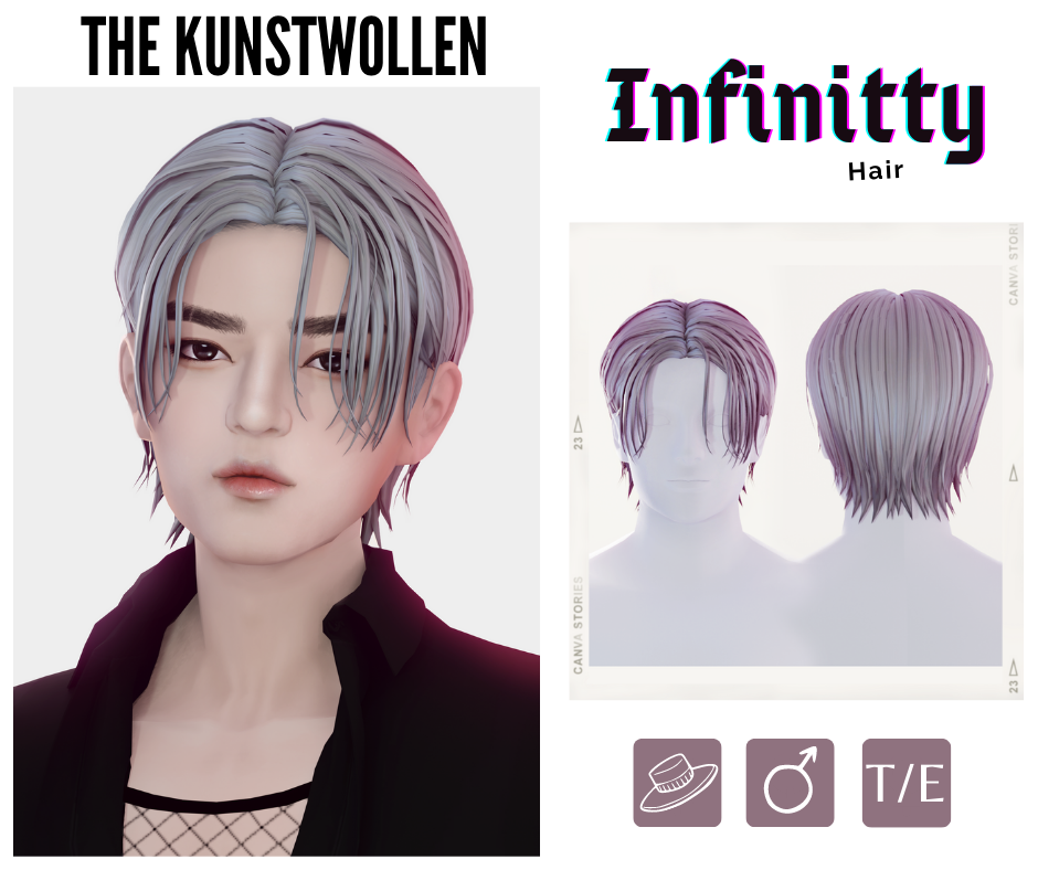 Infinity hair The Sims 4 Create a Sim