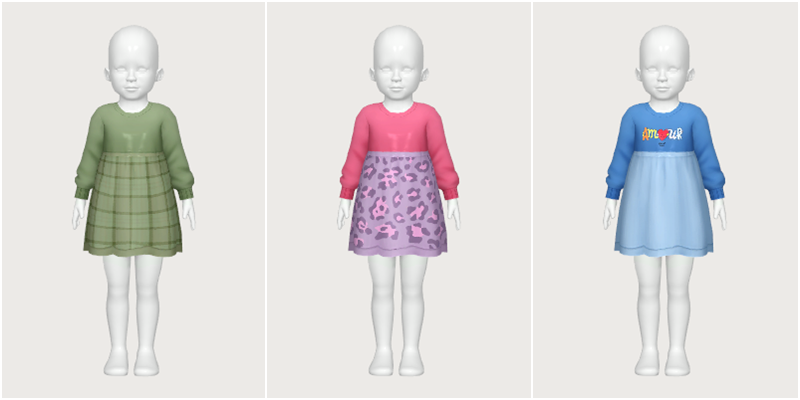 Sweater Dress Toddlers The Sims 4 Create A Sim Curseforge