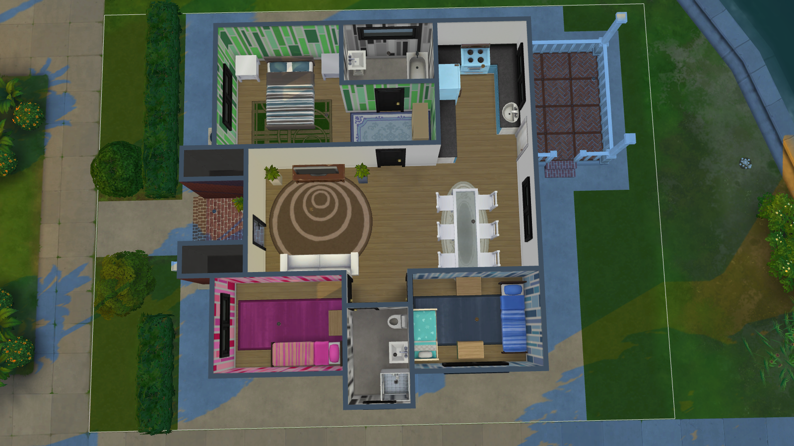 The house from the top!