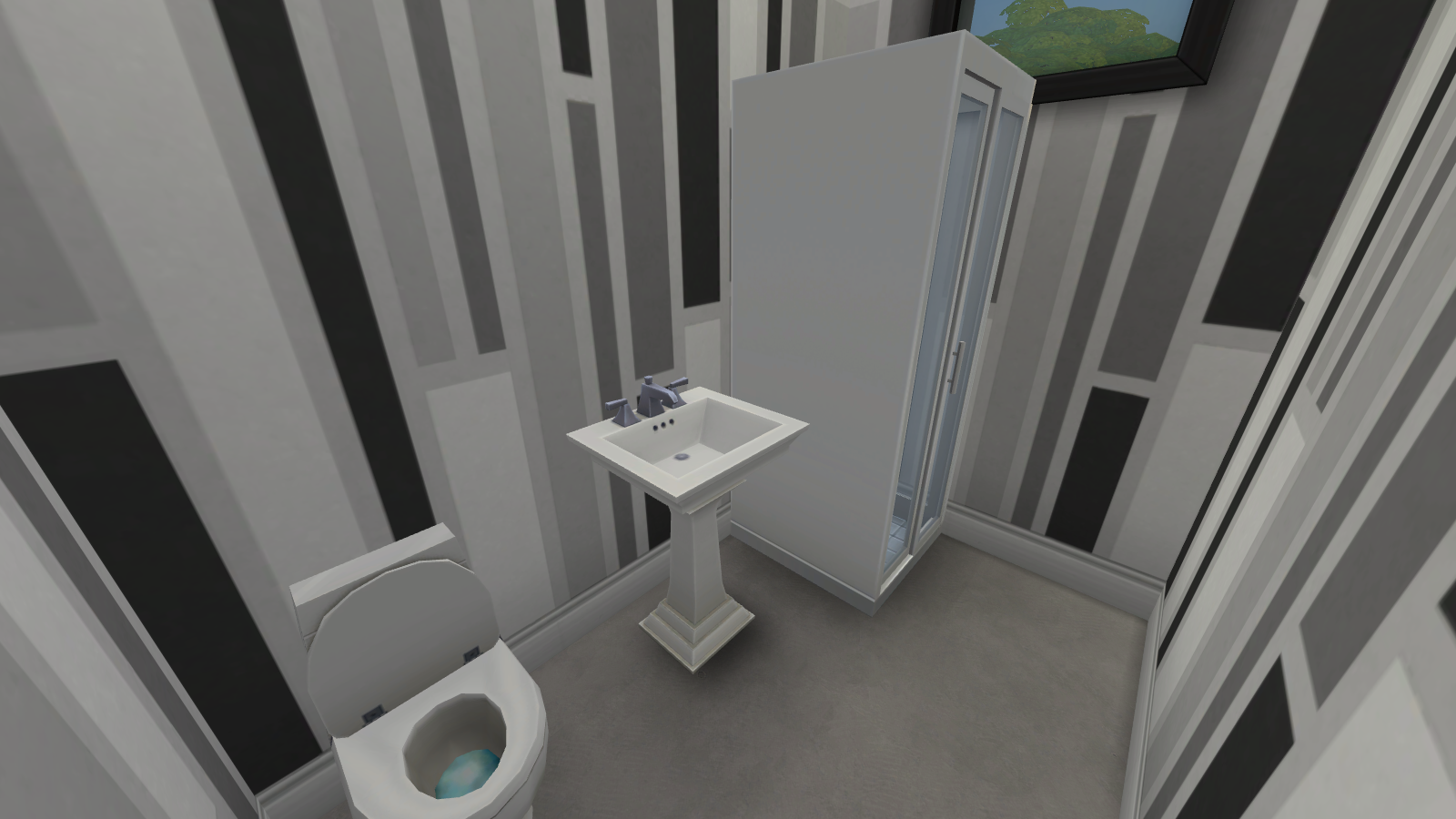 Shower Basin and loo