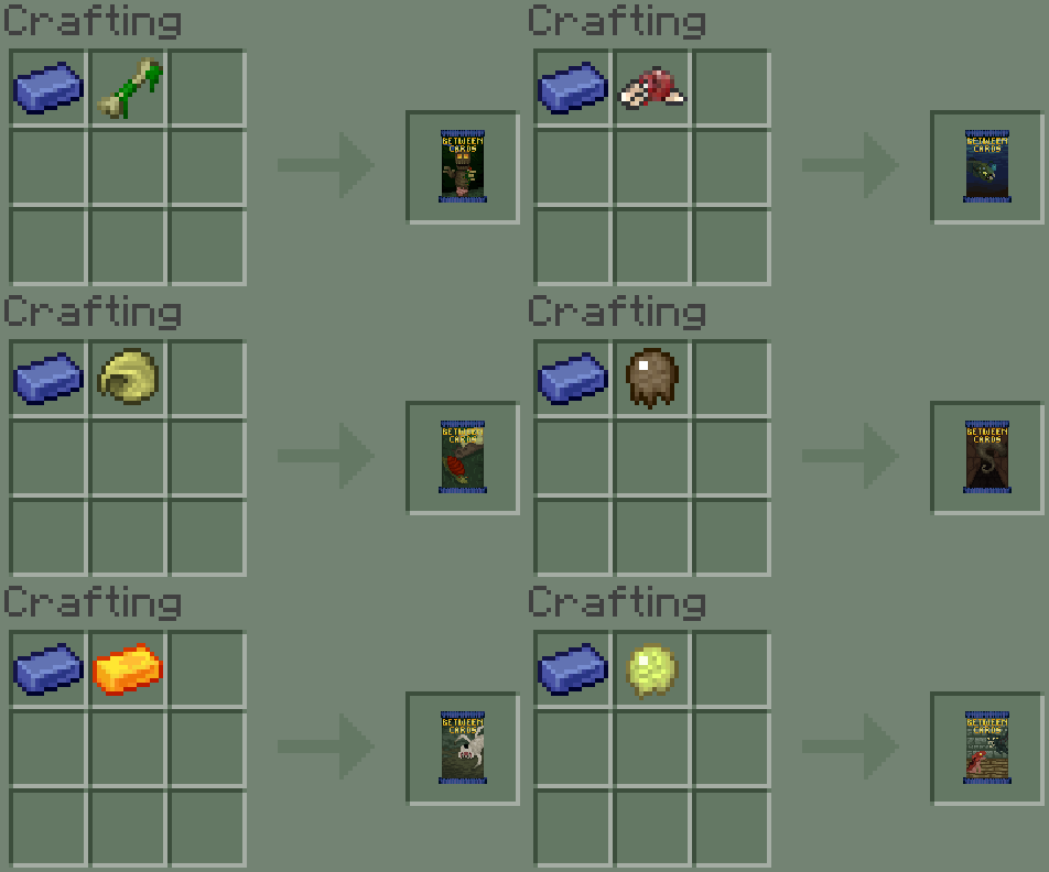 Рецепты карточных паков