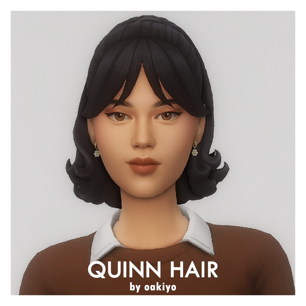 oakiyo - Rosie Hair - The Sims 4 Create a Sim - CurseForge