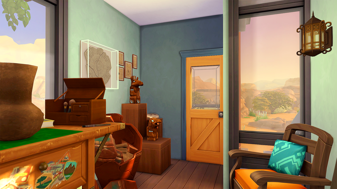 Upstairs archeology office. Potential second bedroom!