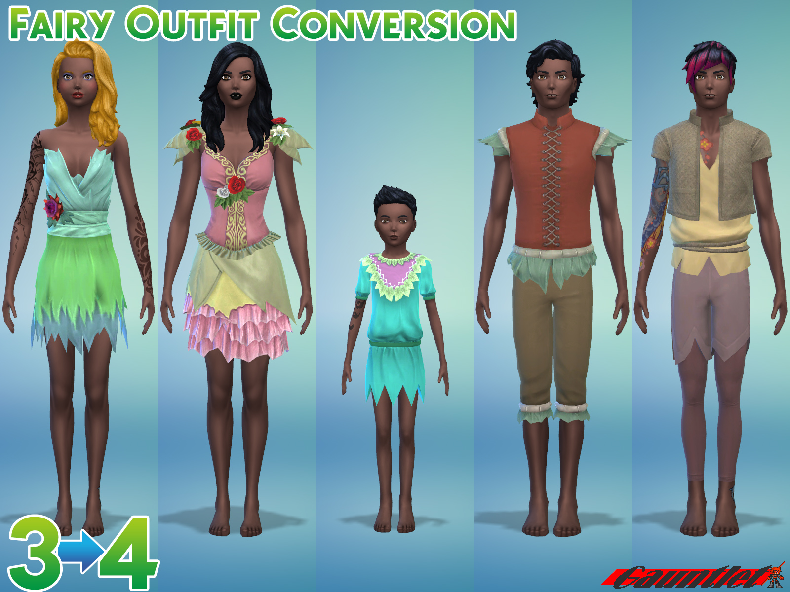 Fairy Outfit - ts3 Conversion - The Sims 4 Create a Sim - CurseForge