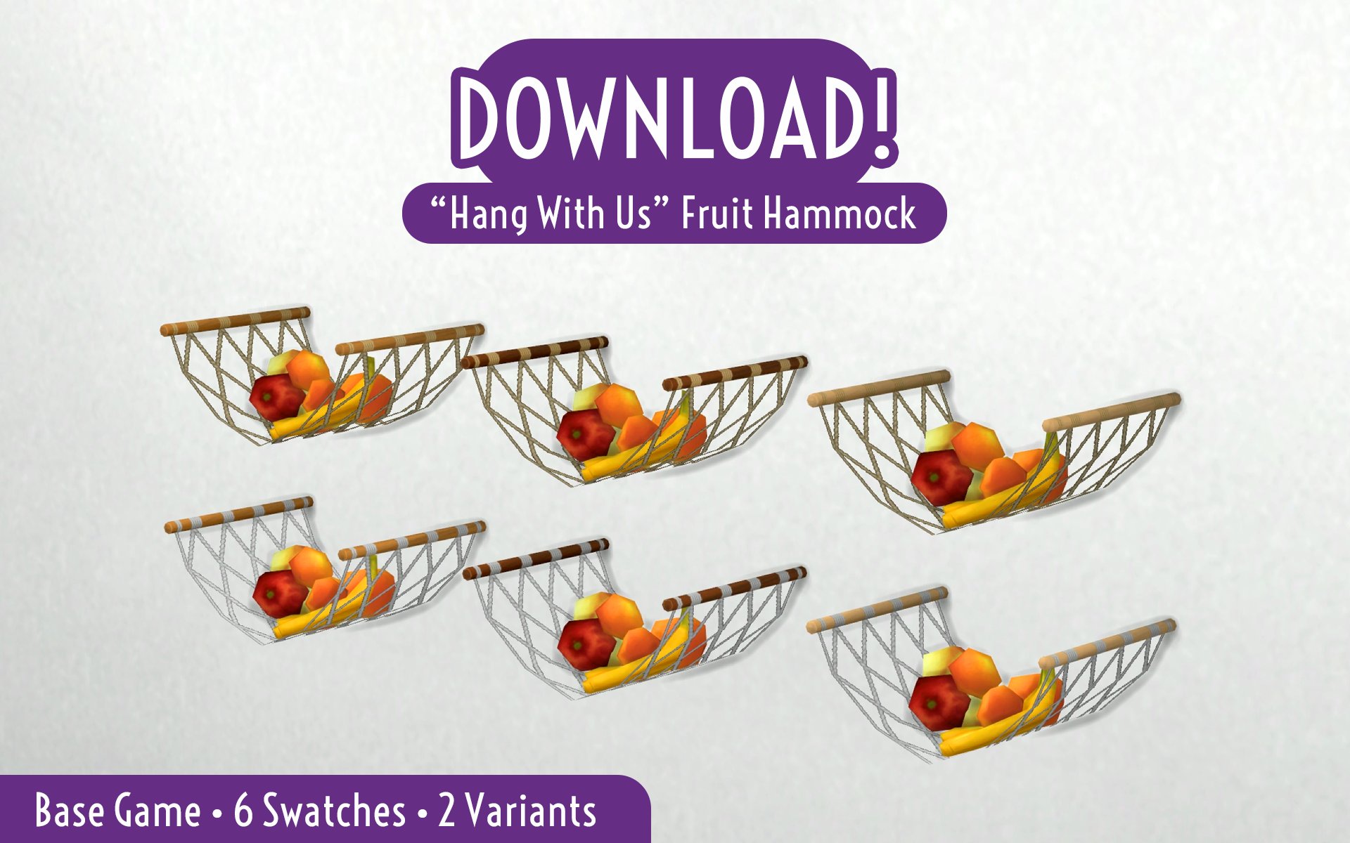 "Hang With Us" Fruit Hammock The Sims 4 Build / Buy
