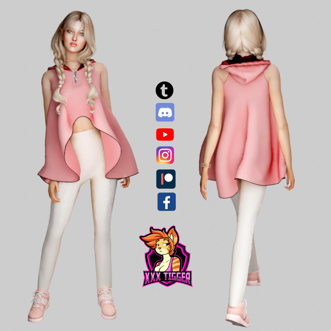 Hoodie Dress Outfit - The Sims 4 Create A Sim - Curseforge