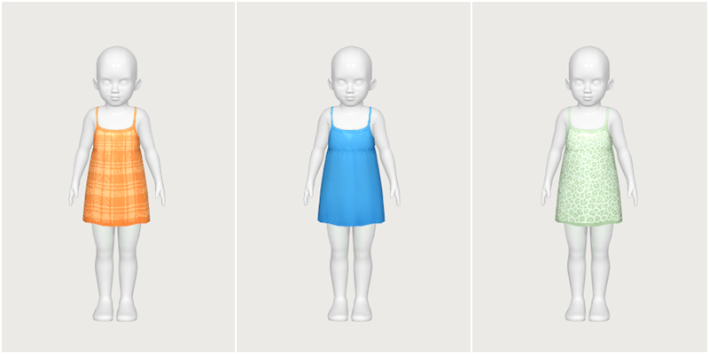 summer dress - toddler - The Sims 4 Create a Sim - CurseForge