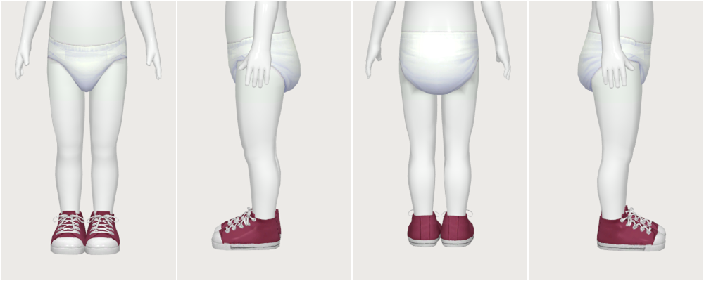 platform sneakers & canvas hi-tops - toddler - The Sims 4 Create a Sim ...