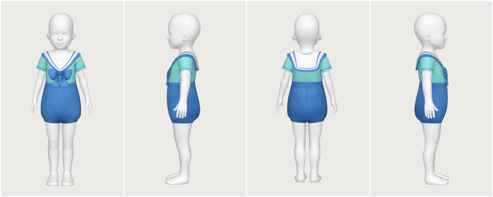 sailor onepiece - toddler - The Sims 4 Create a Sim - CurseForge