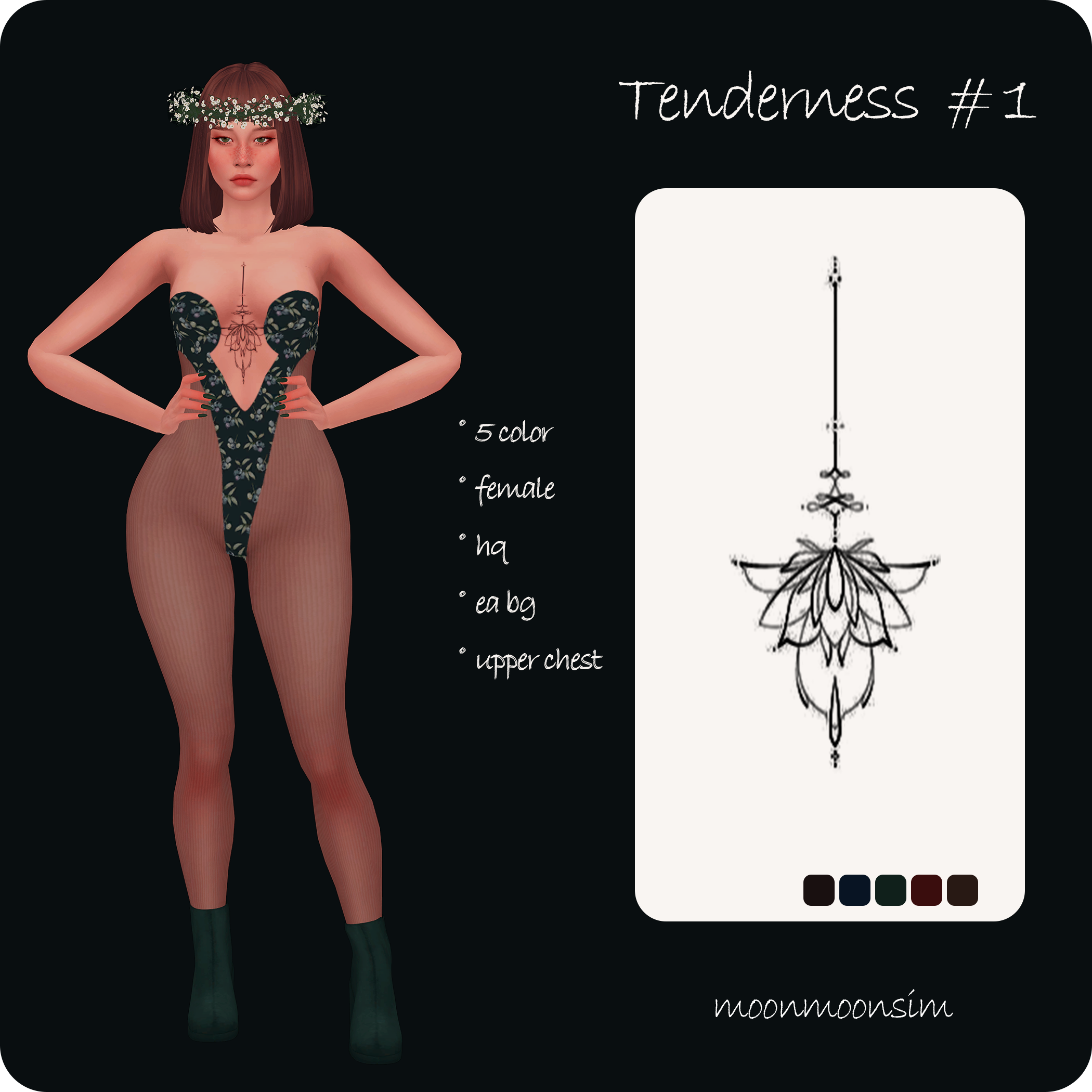 Tenderness Tattoo 1 - The Sims 4 Create a Sim - CurseForge