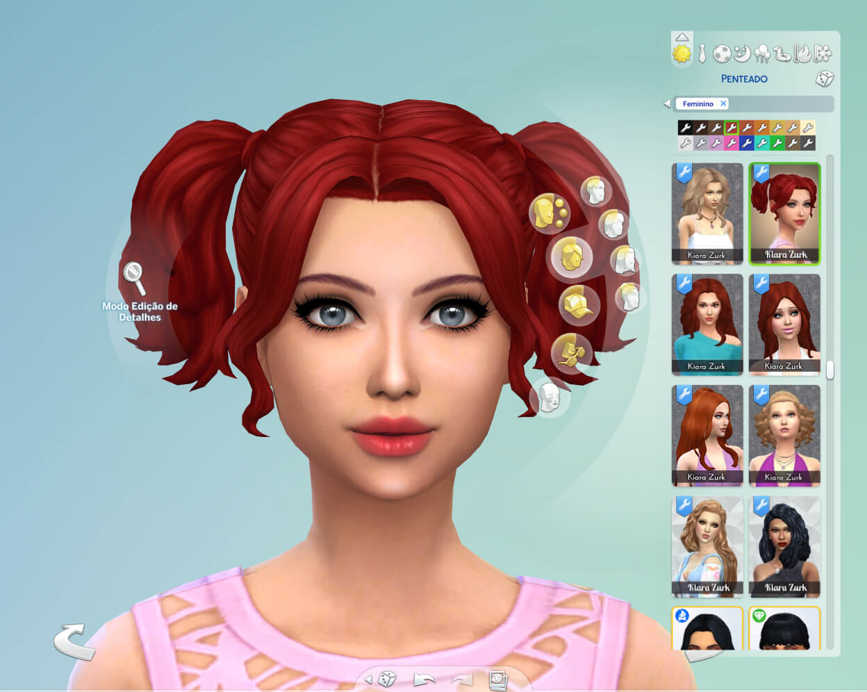 Lindsey Hairstyle The Sims 4 Create A Sim Curseforge