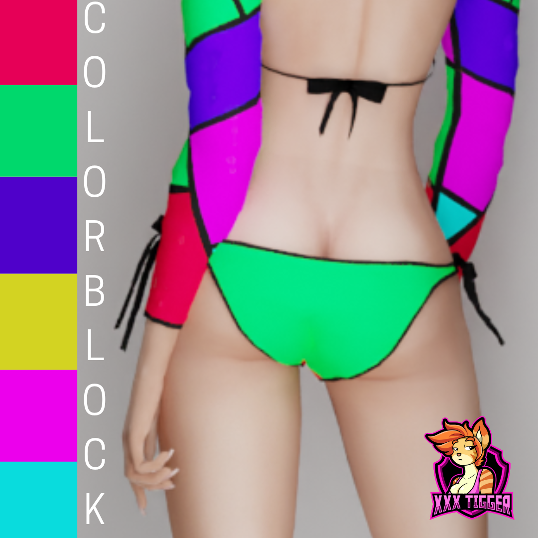 Color Block Mask Bikini - The Sims 4 Create a Sim - CurseForge