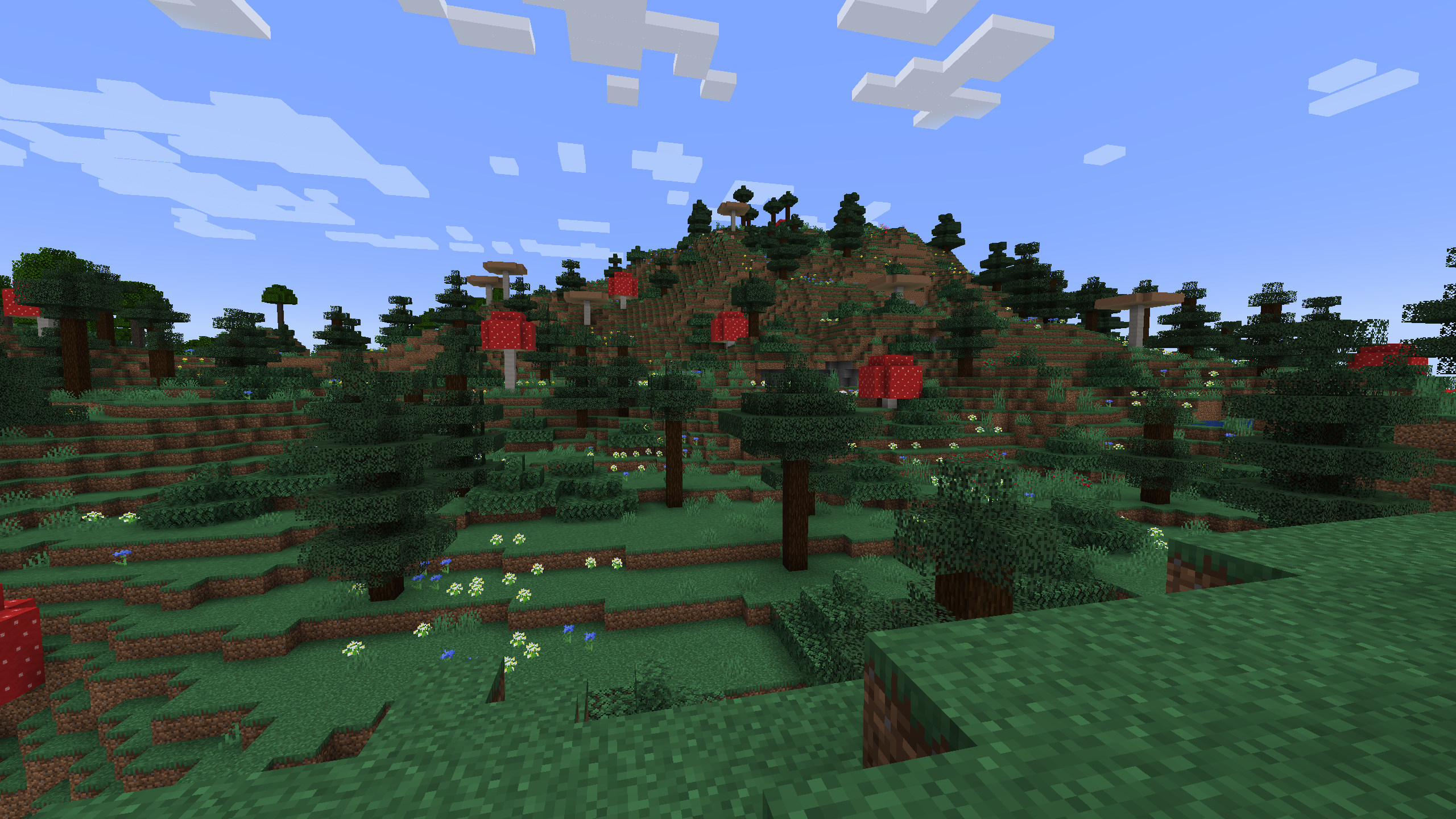 An flat-variant of the default meadow that generates with more life