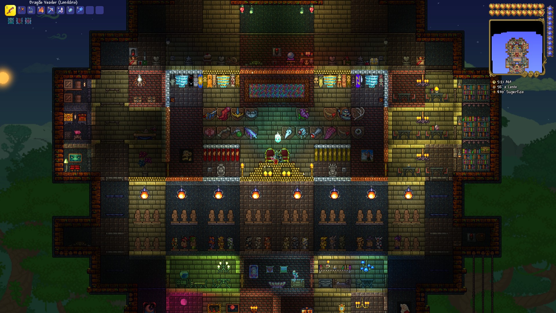throne and trophies