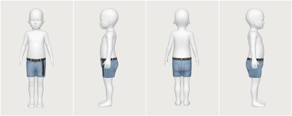 belted jeans & shorts - toddler - The Sims 4 Create a Sim - CurseForge