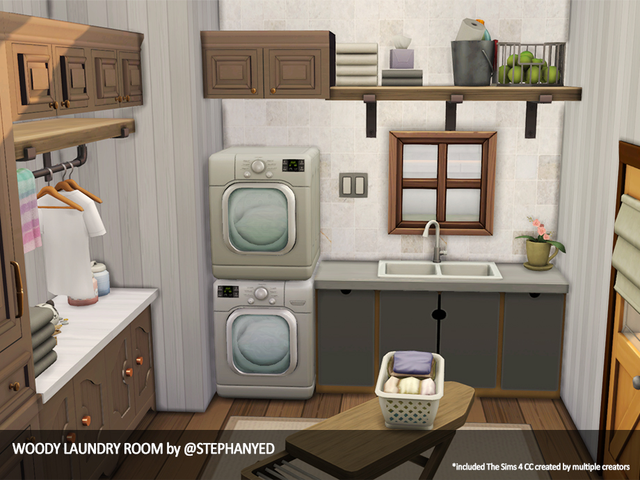 Woody Laundry Room The Sims 4 Rooms / Lots