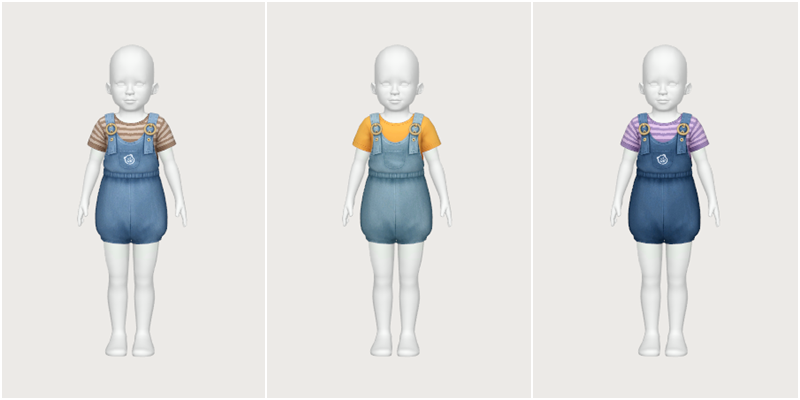 jona jumpsuit - toddler - The Sims 4 Create a Sim - CurseForge