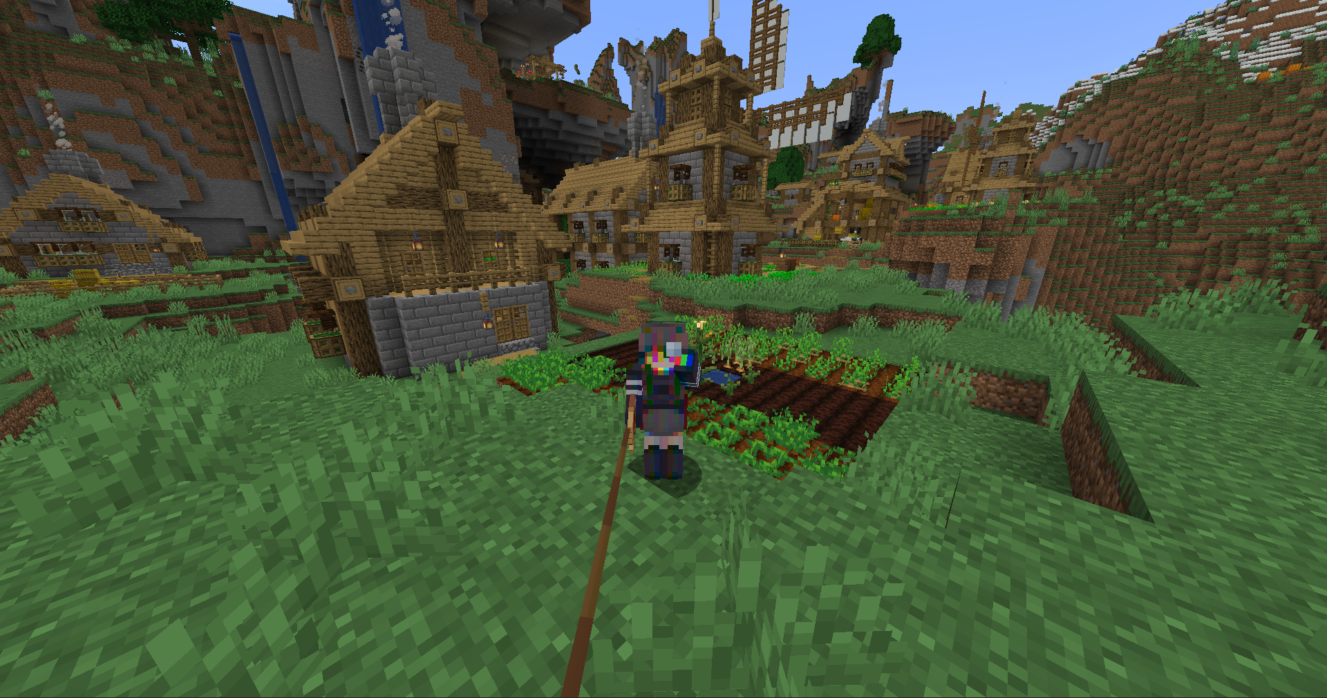 A Player in Early Summer in a Village